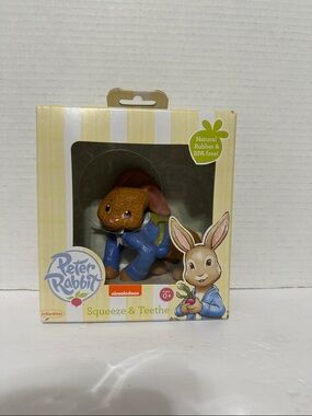 Infantino Peter Rabbit Brown & Blue Squeeze & Teethe 2014 NIB